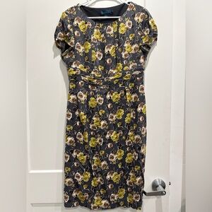 Beautiful Boden Floral Spring Shift Dress 14L Excellent